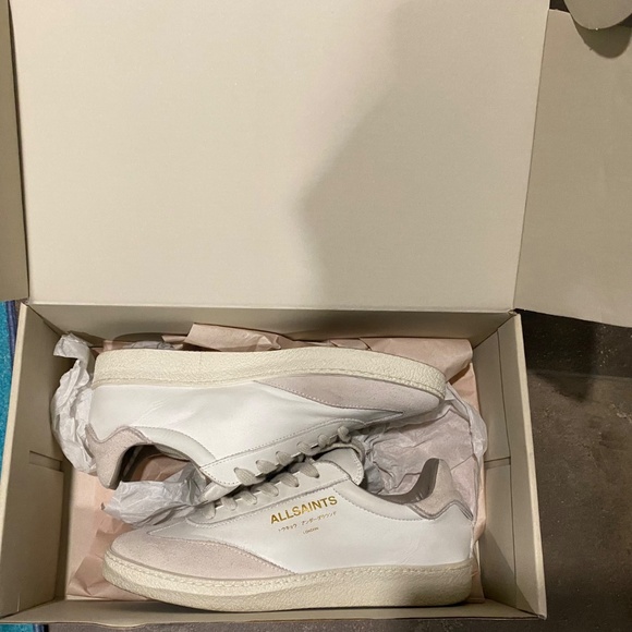 AllSaints THELMA Sneakers – White – Size FR 38 / US 7.5 - Picture 3 of 3